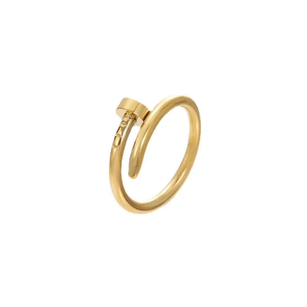 3 FOR $15 Gold Nail-Inspired Ring size 6